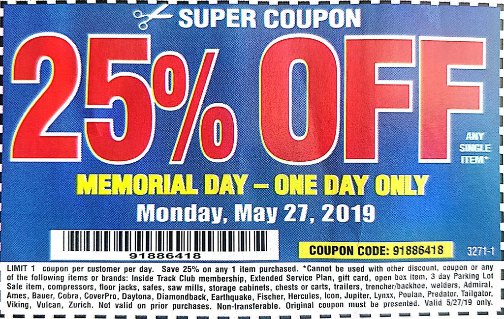 Harbor Freight 20 Off Coupon! Struggleville