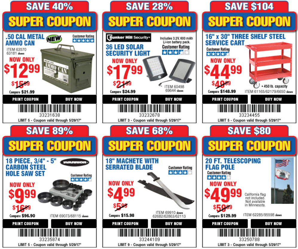 Harbor Freight 25% Off Coupon + 21 Super Coupons - MEMORIAL DAY ONLY ...