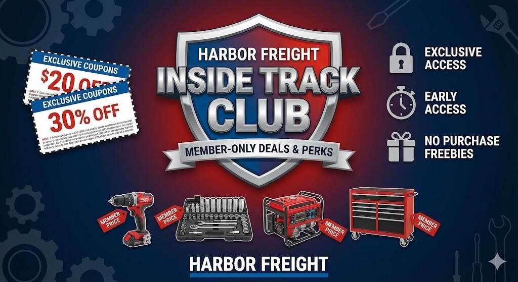 Harbor Freight Inside Track Club Banner