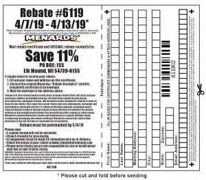 Menards 11 Rebate Schedule 2022 Menards 11% Rebate #6119 – Purchases 4/7/19 – 4/13/19