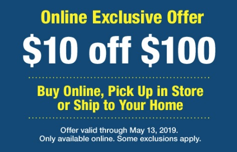 $10 off purchase of $100 at Farm And Fleet.