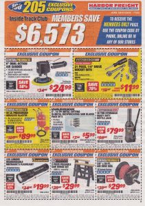 Harbor Freight Inside Track Club Coupons For June 2019