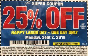 Harbor Freight 25% Off Coupon