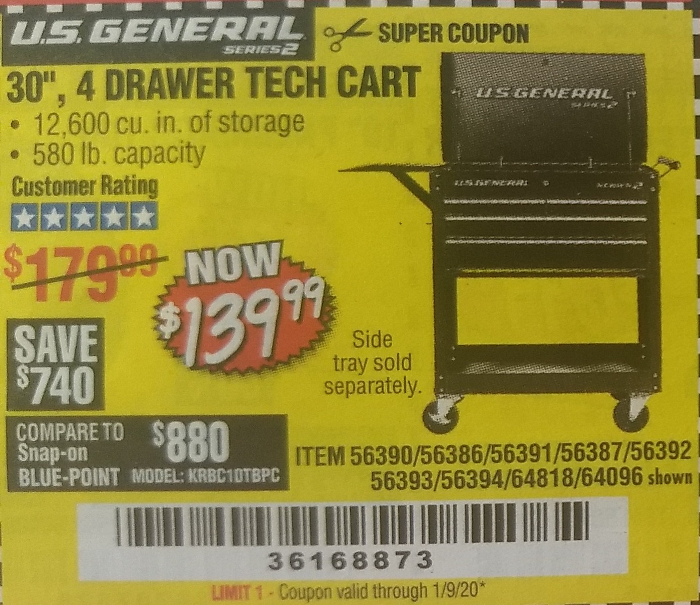 Harbor Freight Coupon For Item Number 56390 56386 56391 56387