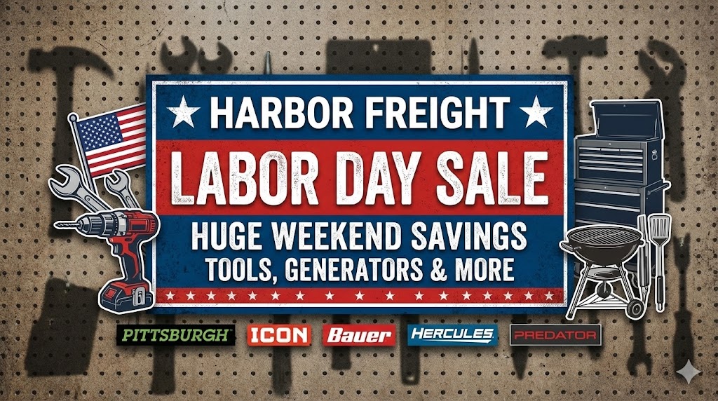Harbor Freight Labor Day Banner
