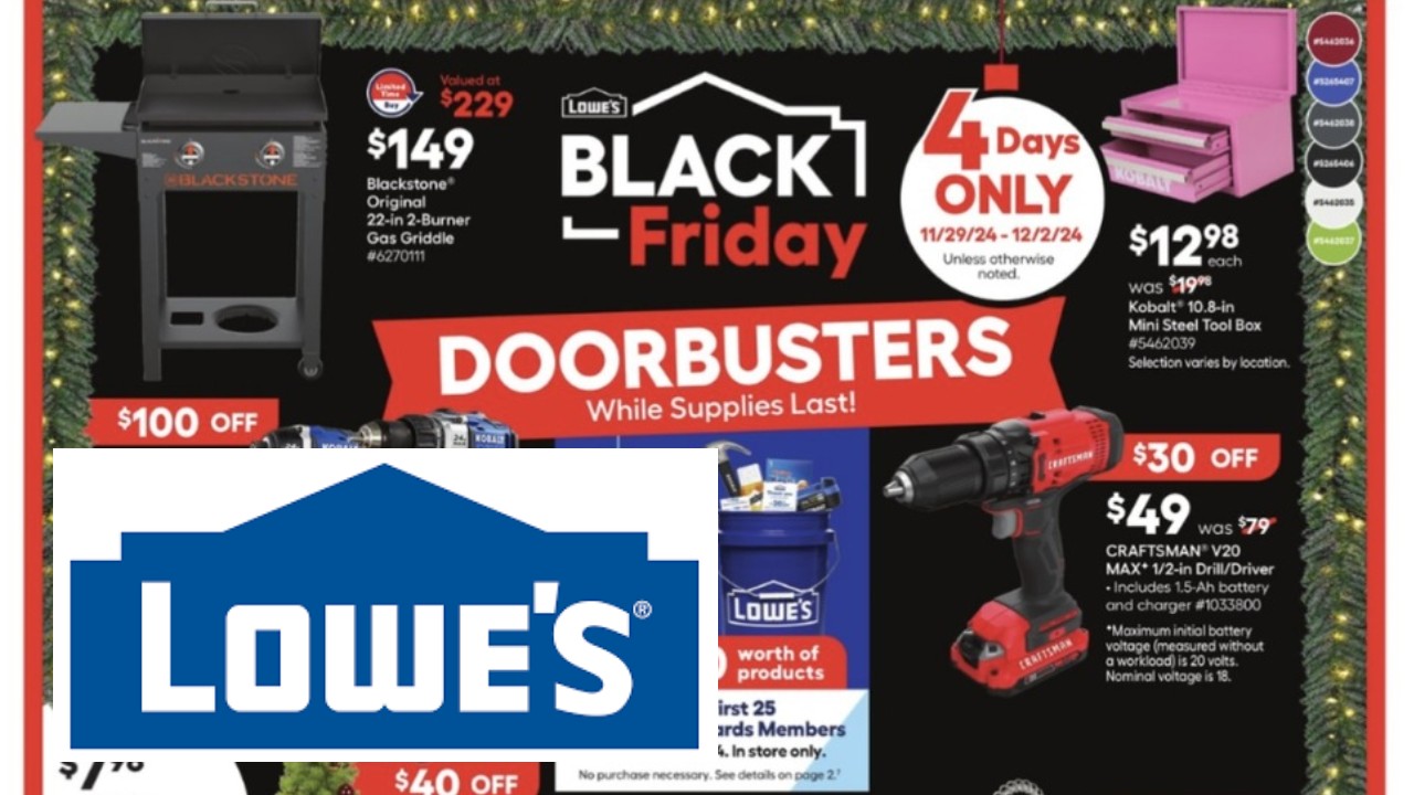 Lowes Black Friday Ad