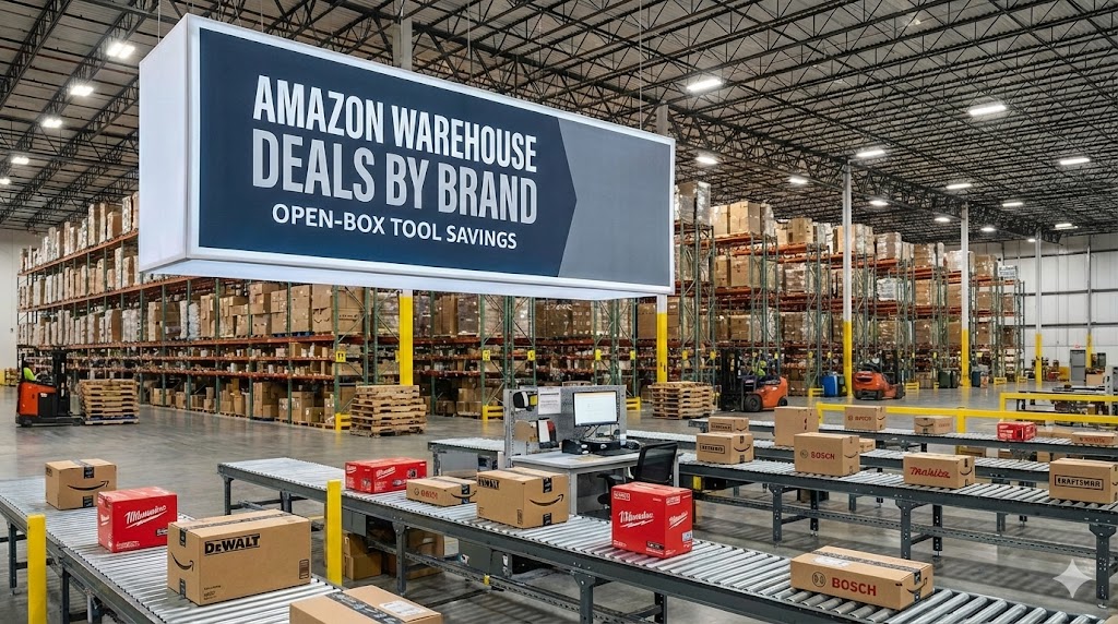 Amazon warehouse resale deals by brand banner