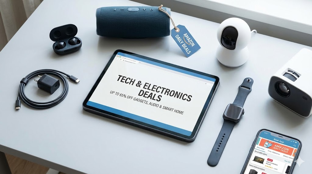 Amazon tech and electronic deals banner