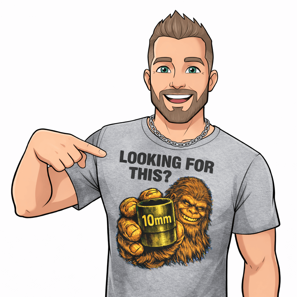 Looking For This? 10mm Big Foot T Shirt