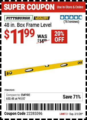 Harbor Freight Coupon