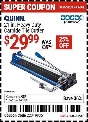 Harbor Freight Coupon