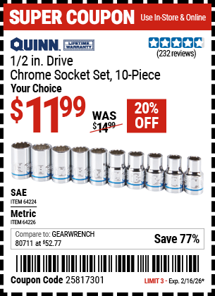 Harbor Freight Coupon