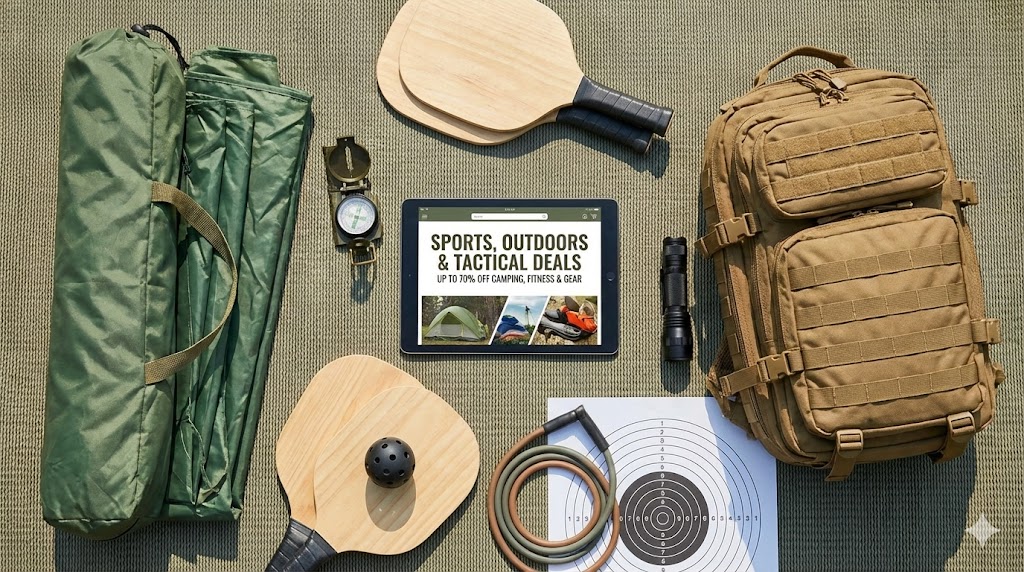 Sports and outdoors tactical amazon deals banner