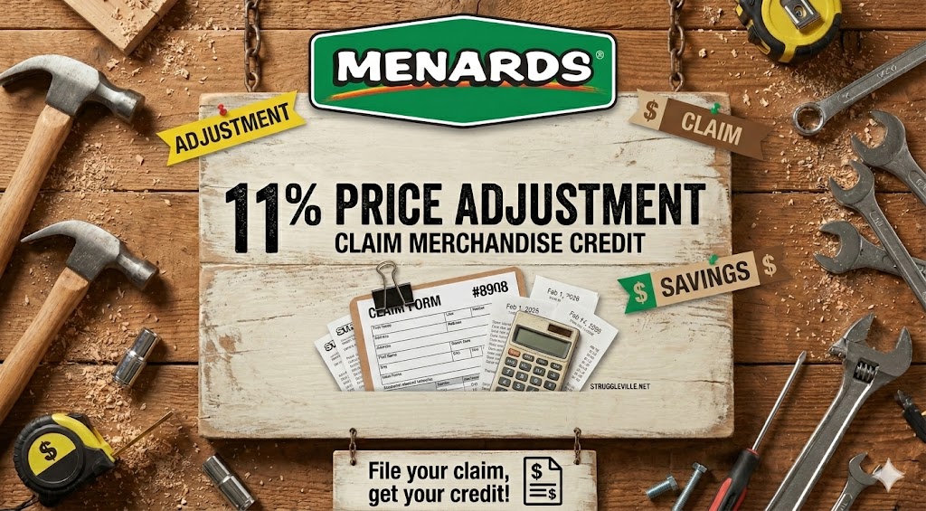 Menards price adjustment rebate