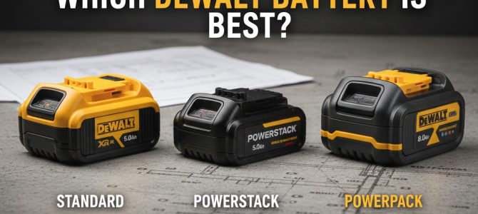 DeWALT Battery Breakdown: Choosing the Best PowerStack, PowerPack, or Standard for Your Tools