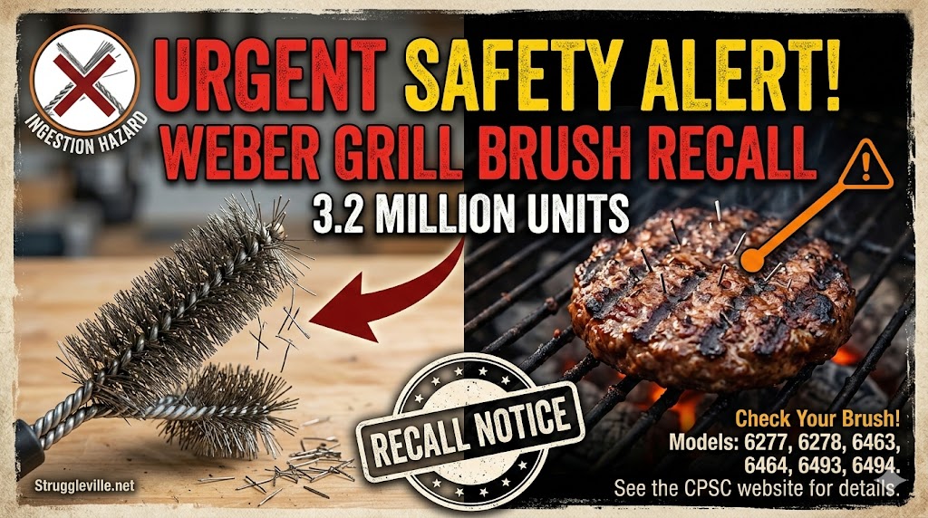 Weber grill brush recall