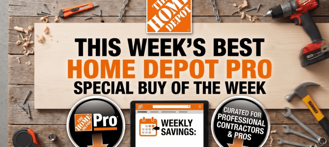Home Depot Pro Special Buy of The Week