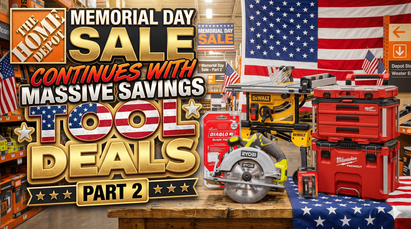 Home Depot Memorial Day tool deals