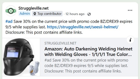 facebook deal group post