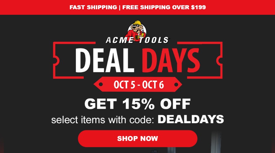 Acme Tools Sale